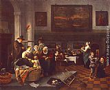 The Christening by Jan Steen